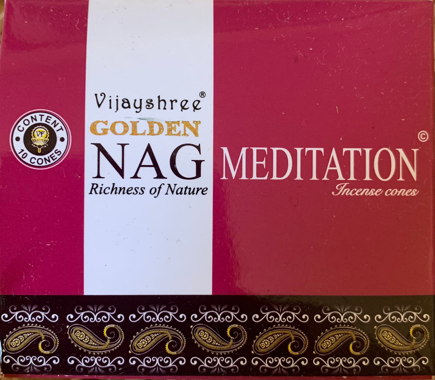 Encens Golden Nag Méditation